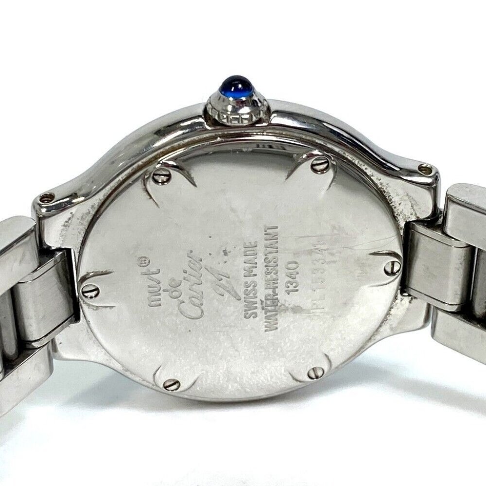 AUTHENTIC CARTIER W10109T2 1340 Must21 Vantian SM quartz Wristwatch - Picture 8 of 11